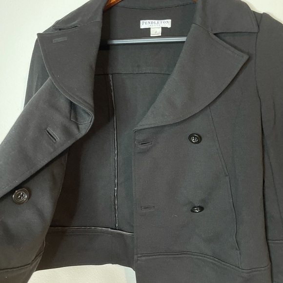 Pendleton petite double breasted black blazer size 2P - Picture 5 of 9